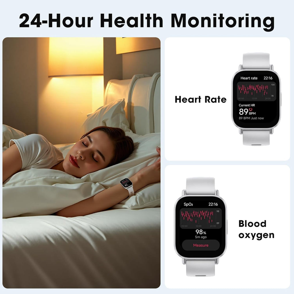 Xiaomi Redmi Watch 5 Active -  Allergy Friendly - PAI - Best Health Tracking 2025 - Calling/Texting - NO METALS