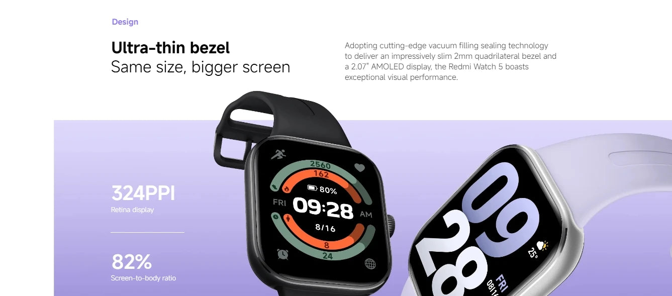 Xiaomi Redmi Watch 5 - PAI - Best Health Tracking 2025 - GPS + Calling/Texting