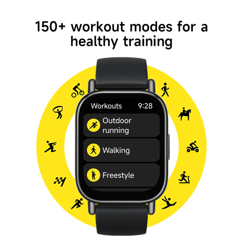 Xiaomi Redmi Watch 5 Lite -  Allergy Friendly - PAI - Best Health Tracking 2025 - Calling/Texting - NO METALS