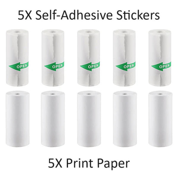 Gear Waves - Mini Portable Printer - REFILLS - 10 Pack