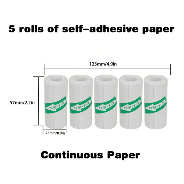 Gear Waves - Mini Portable Printer - REFILLS - 10 Pack