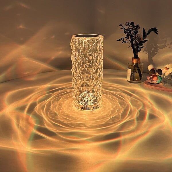 Rosa Lumi - LED Crystal Rose Table Lamp - 16 Colors