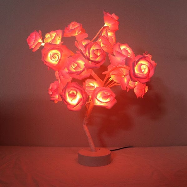 Rosa Lumi - Rosi Twists Rose Table Lamp - Remote - Large