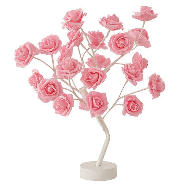 Rosa Lumi - Rosi Twists Rose Table Lamp - Remote - Large