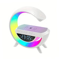 Sonic Vibes - Trio Tune G Lamp - Bluetooth RGB Speaker + Wireless Charger + Digital Clock