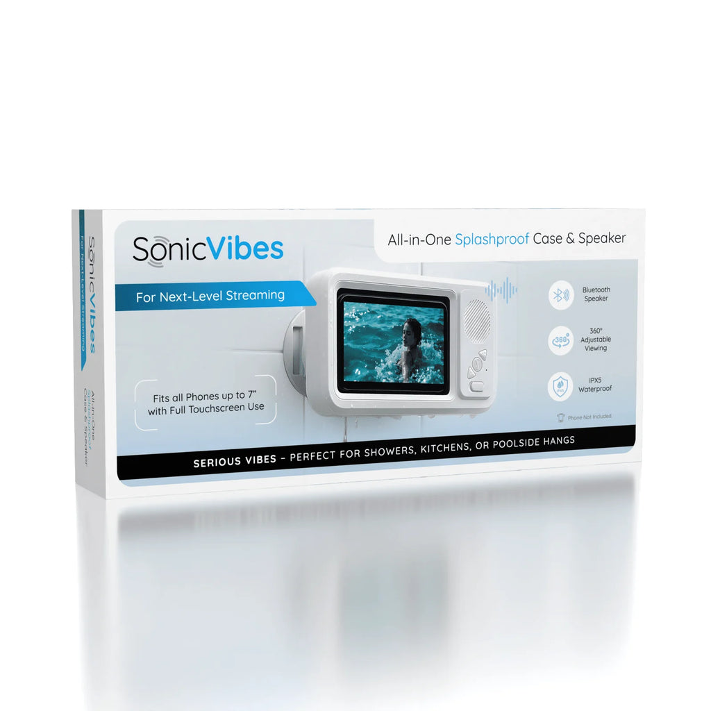Sonic Vibes - Splashproof Wall Mounted Case + Speaker