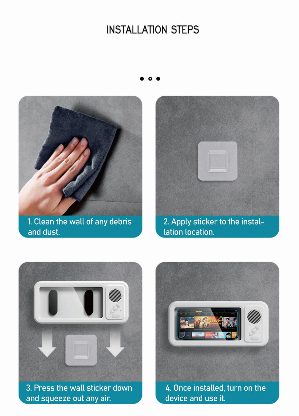 Sonic Vibes - Splashproof Wall Mounted Case + Speaker