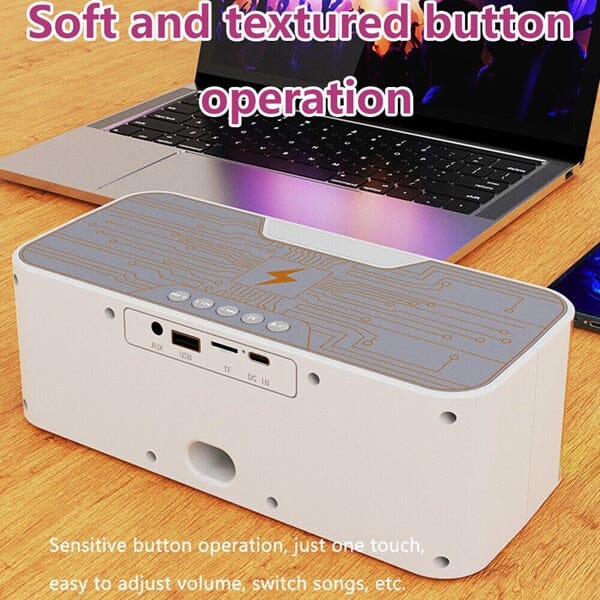 Sound Logic - Rhyme Lux - Bluetooth RGB Speakers + Wireless Charger