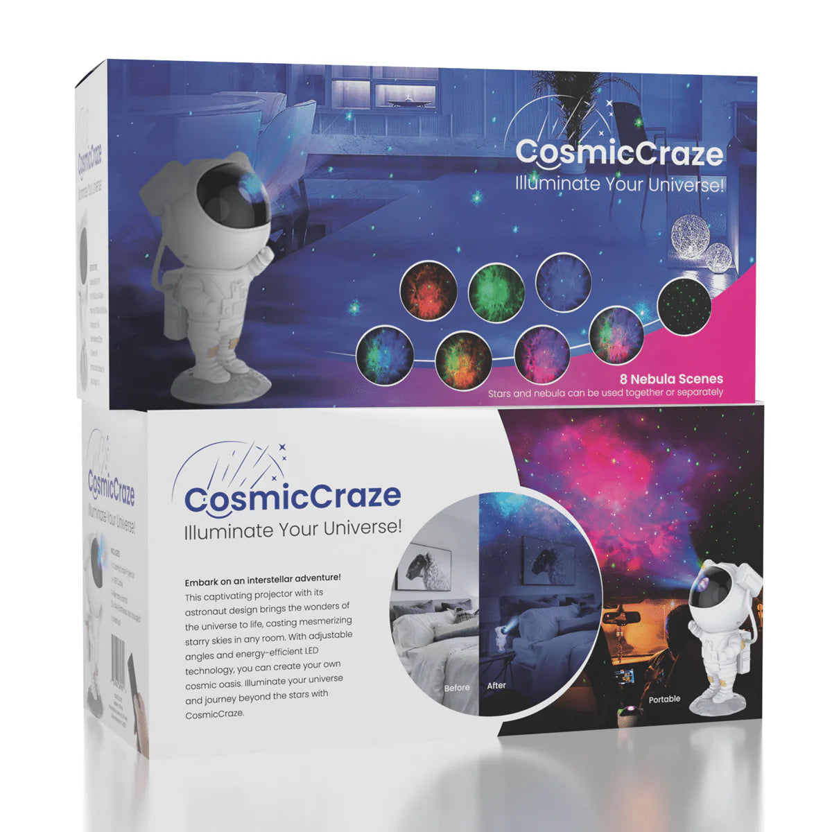 Starry Night - Cosmic Craze Astronaut Galaxy Projector - Large