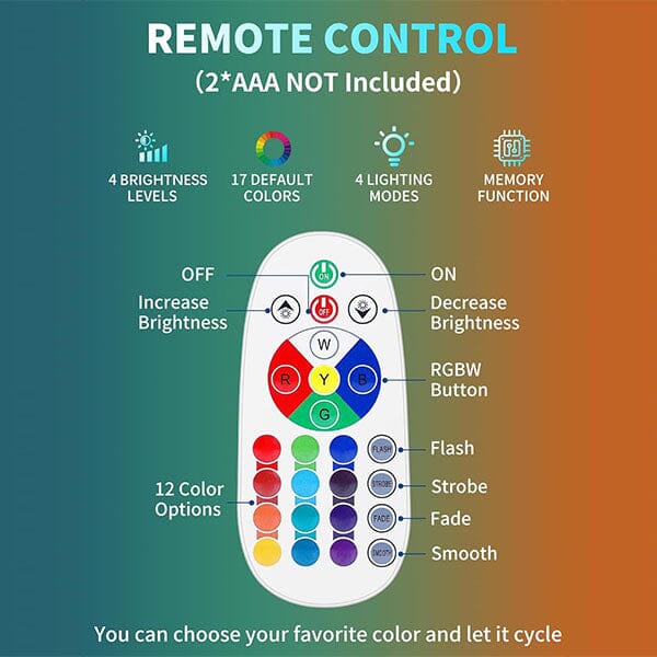 Starry Night - Mood Motions Lava Lamp - RGB LED - Remote
