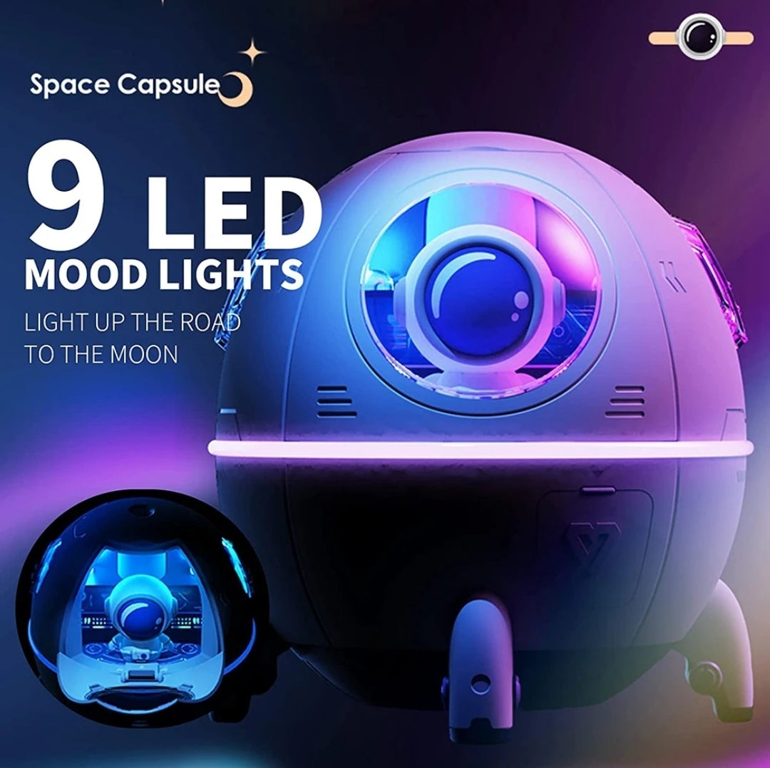 Starry Night - Space Capsule Astronaut - RGB Humidifier + Aroma Diffuser - 250 ML