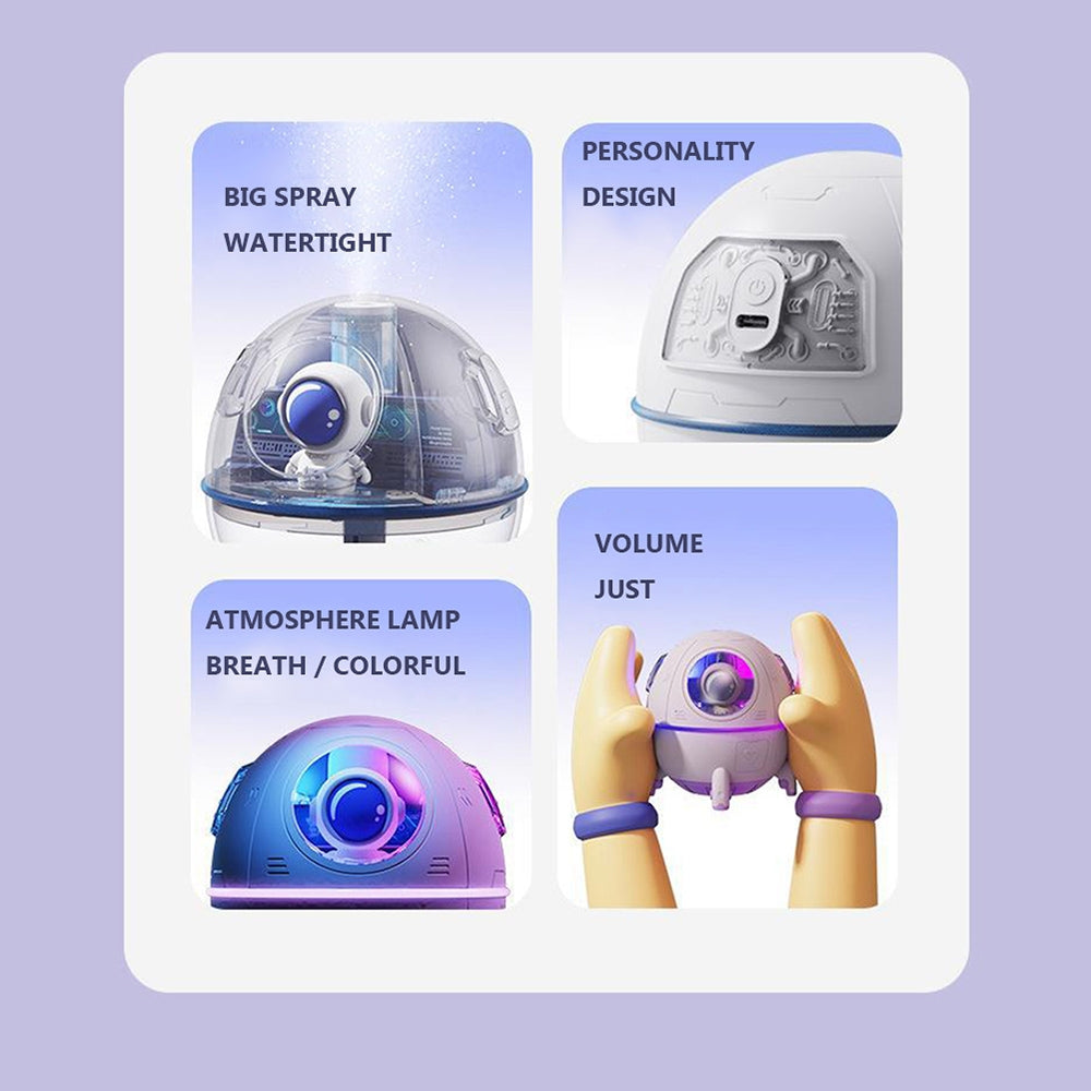 Starry Night - Space Capsule Astronaut - RGB Humidifier + Aroma Diffuser - 250 ML