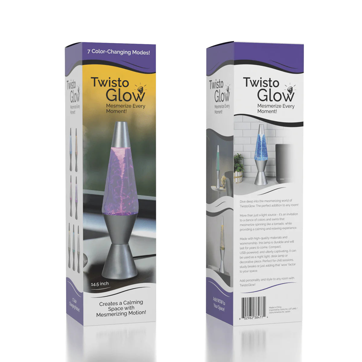 Starry Night - Twisto Glow Tornado Lamp - Remote