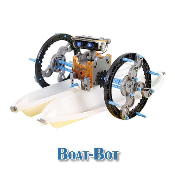 STEAM - BrainyBotz - 13 in 1 DIY Solar-Powered Smart Robot - STEM Building + Robotics Programming Kit - 190pc