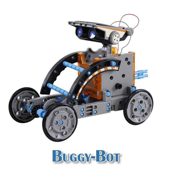 STEAM - BrainyBotz - 13 in 1 DIY Solar-Powered Smart Robot - STEM Building + Robotics Programming Kit - 190pc