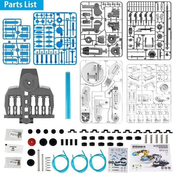 STEAM - Hydro Mech Master - 3 in 1 Hydraulic Mechanical Arm - STEM Building + Robotics Programming Kit - 220 Pc
