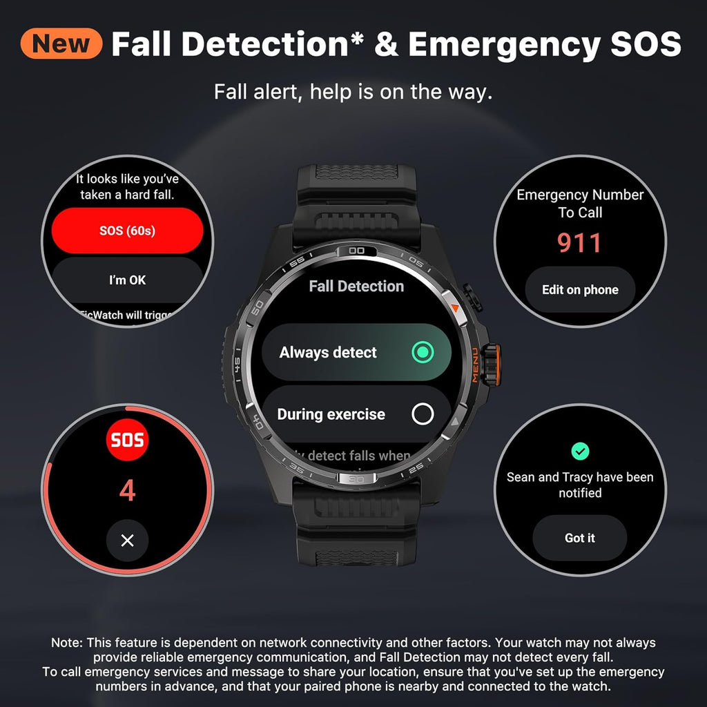 Ticwatch Atlas - Best Smartwatch 2025 - Snapdragon W5+ Gen 1 - 45 Day Battery