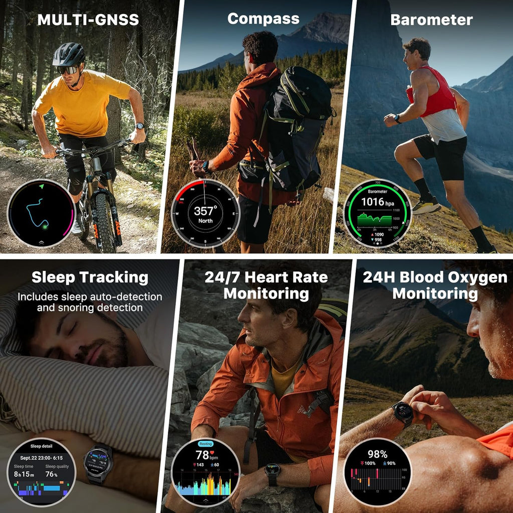 Ticwatch Atlas - Best Smartwatch 2025 - Snapdragon W5+ Gen 1 - 45 Day Battery