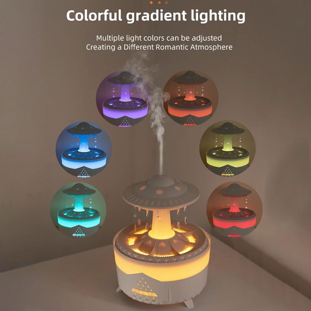 UFO - RGB Humidifier + Aroma Diffuser - REMOTE - 300 ML