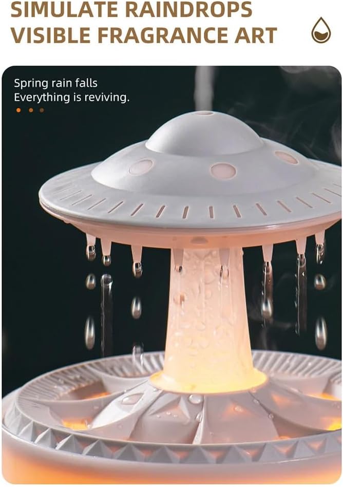 UFO - RGB Humidifier + Aroma Diffuser - REMOTE - 300 ML