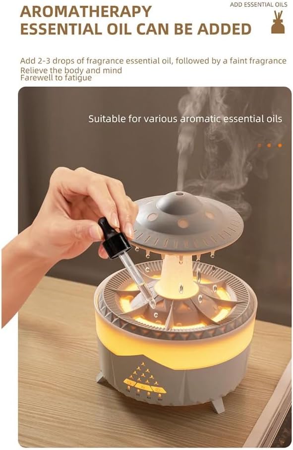 UFO - RGB Humidifier + Aroma Diffuser - REMOTE - 300 ML
