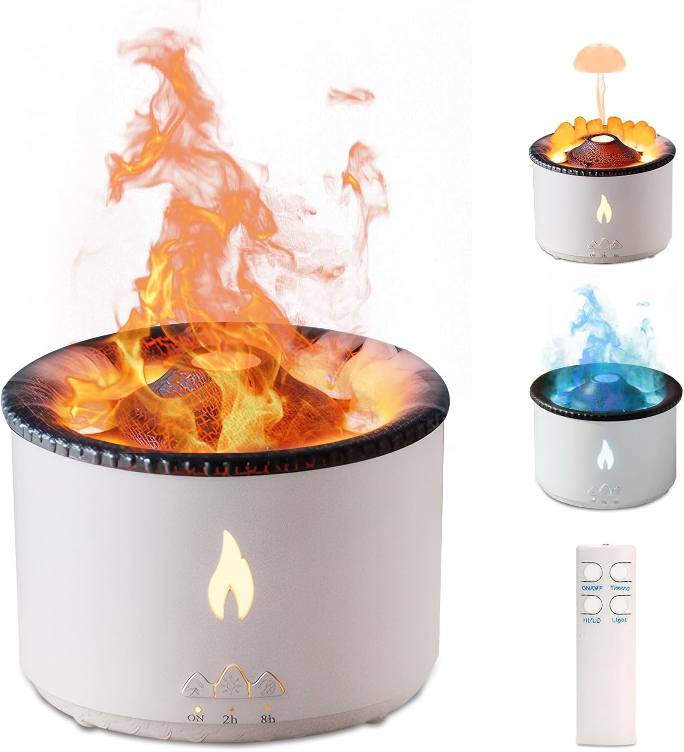Calm Volcano - RGB Humidifier + Aroma Diffuser - REMOTE - 300 ML