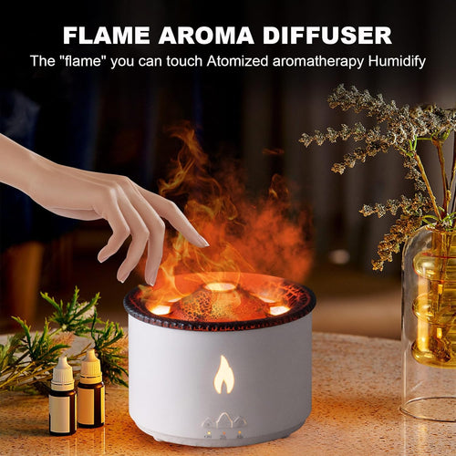 Calm Volcano - RGB Humidifier + Aroma Diffuser - REMOTE - 300 ML