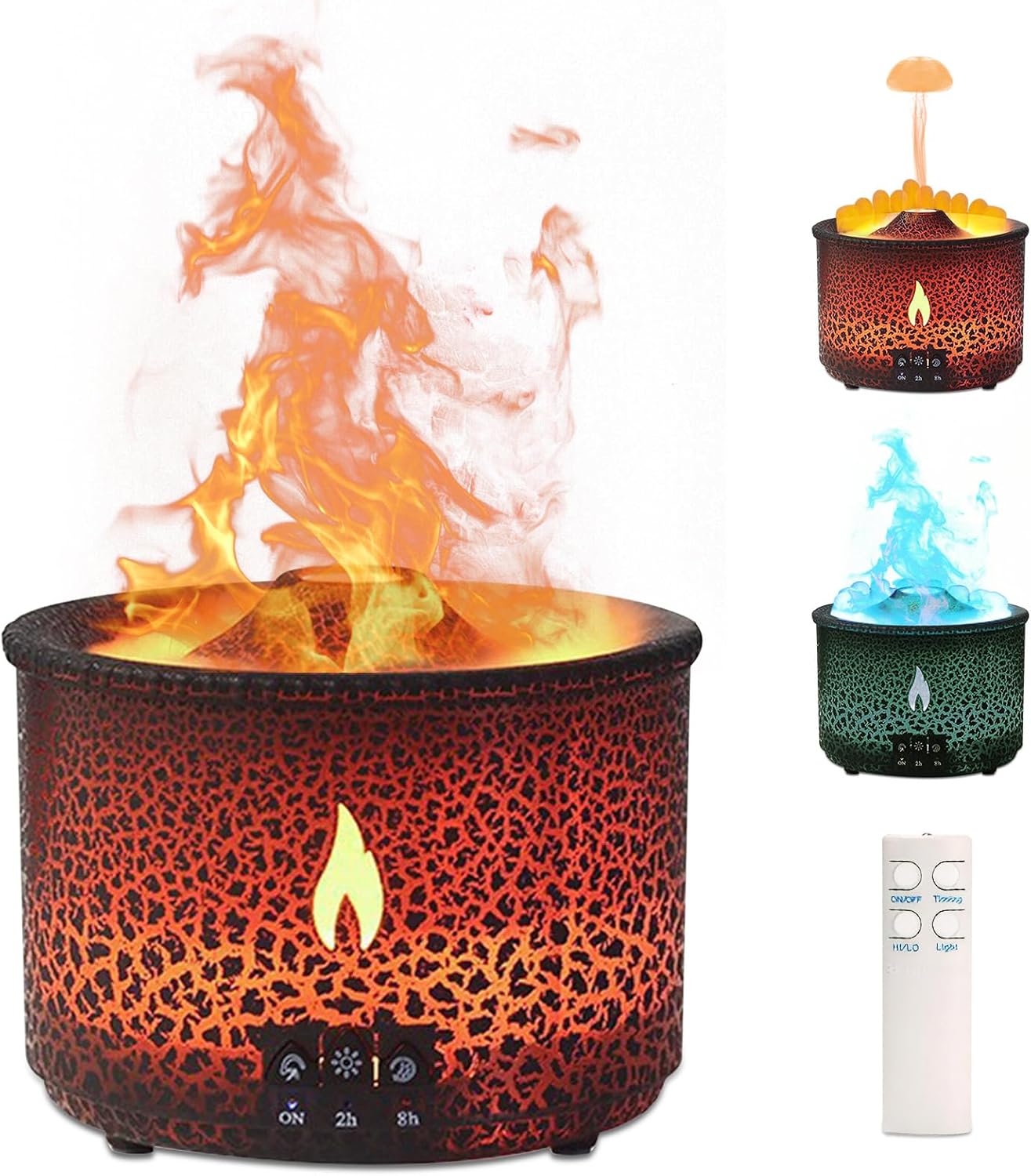 Cracked Volcano - RGB Humidifier + Aroma Diffuser - REMOTE - 300 ML