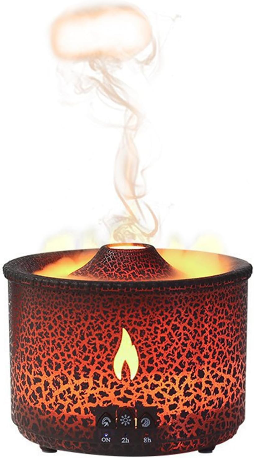 Cracked Volcano - RGB Humidifier + Aroma Diffuser - REMOTE - 300 ML