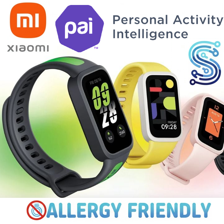 Xiaomi Mi Band 9 Active - Allergy Friendly - Best Health Tracking 2025 - NO METAL