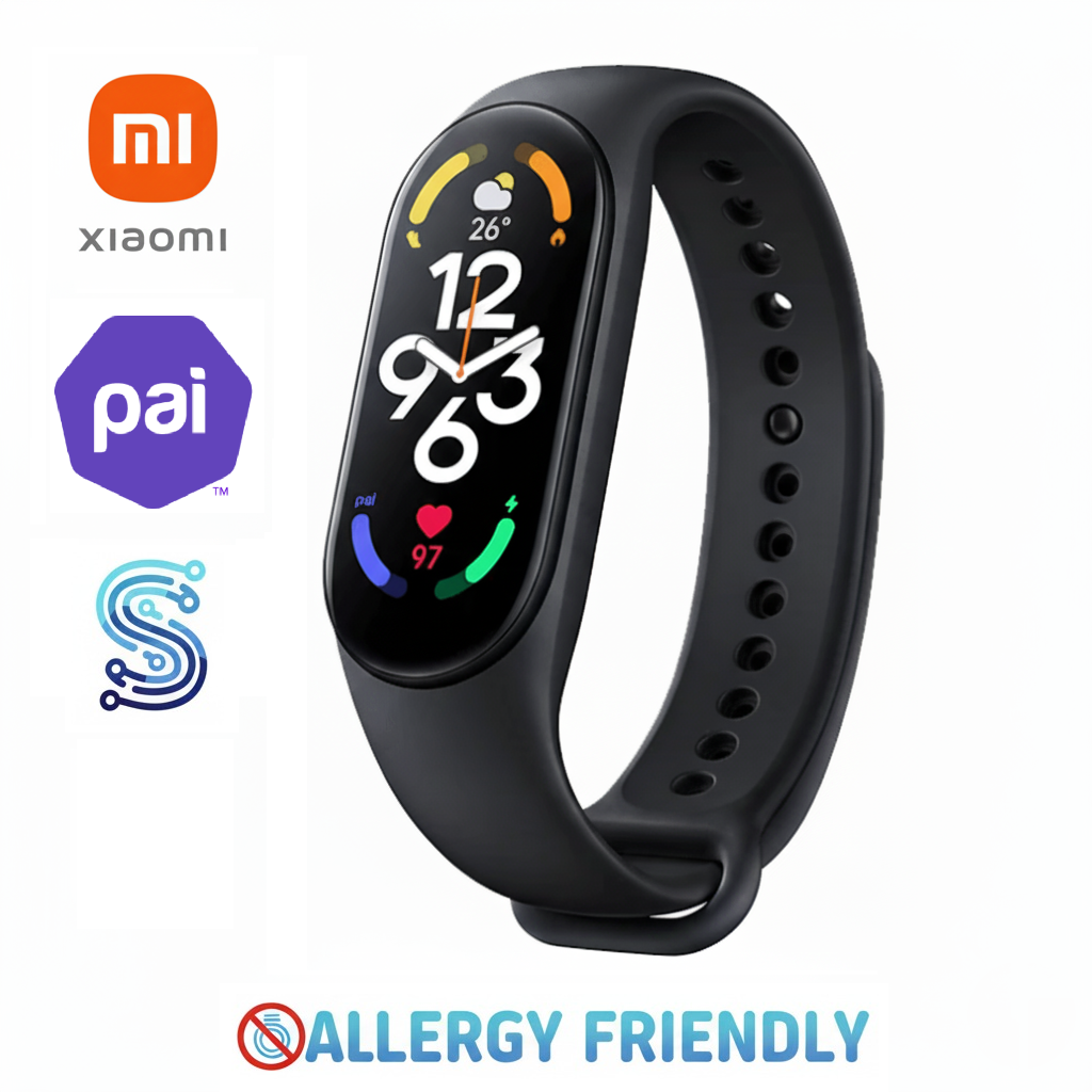 Xiaomi Mi Band 7 - Allergy Friendly - Best Health Tracking 2023 - NO METAL