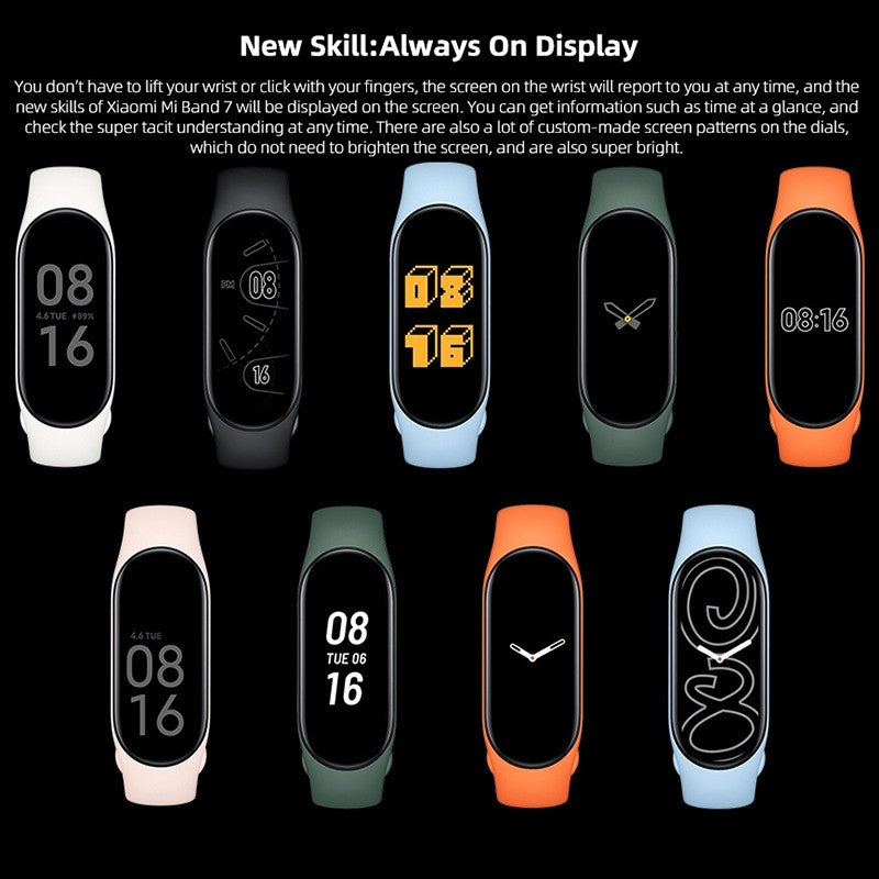 Xiaomi Mi Band 7 - Allergy Friendly - Best Health Tracking 2023 - NO METAL